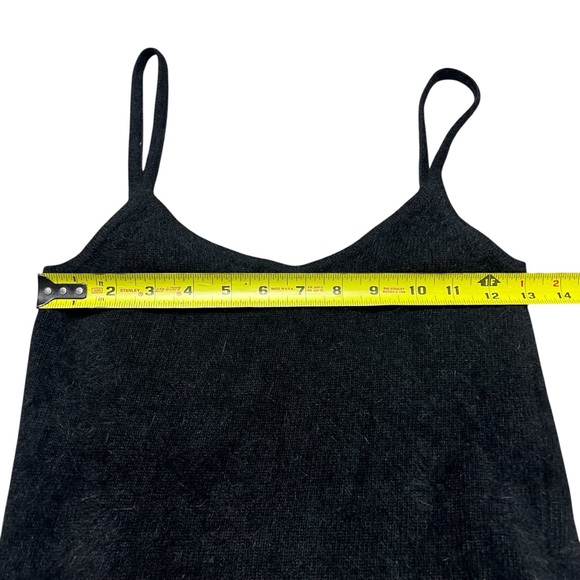 Ralph Lauren RALPH Black Angora Wool Blend Cami Tank Top Fuzzy Y2K Size Small - Picture 5 of 6